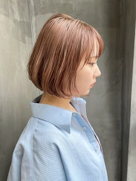 ローリー(Rowlly) ＃ボブ＃ハイトーン＃ピンク＃内巻き＃肩上