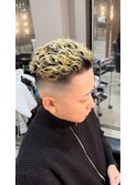 スキンフェード×極道パーマ