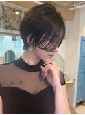 ショート×ハイライト白髪ぼかし×シアーカラー[心斎橋]