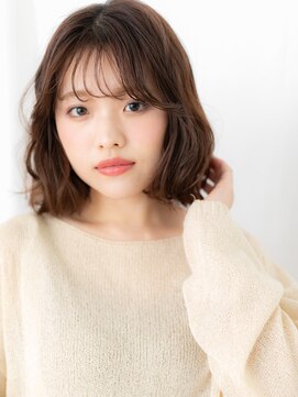 ドクターズ サロン ラブ(Dr's Salon LAB) 大人かわいい耳掛けニュアンスパーマ小顔ボブa古河10代20代30代