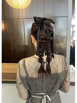 アールトゥーヘアー(art To Hair) 編みおろし/ツイン/結婚式お呼ばれヘアセット