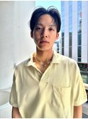 センターパート×ダウンパーマ×アップバングパーマ【鎌田隆雅】