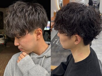 オゼル(OZEL)の写真/束感が出て、無造作な印象の《シャドウパーマ》や、質感重視の《フェザーパーマ》が人気◎[メンズパーマ]