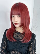 アルバム 渋谷パルコ(ALBUM)&nbsp;小顔顔周りレイヤーロングダブルカラーブリーチ_ba568682