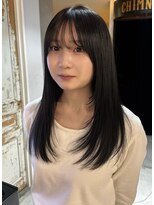 ノラ ヘアーサロン(NORA HAIR SALON)&nbsp;ナチュラル小顔前髪ロング顔まわりレイヤーカット透明感カラー