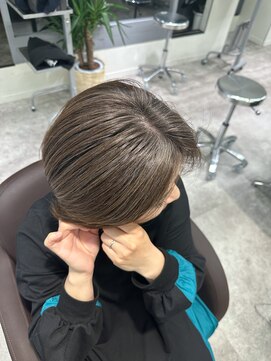 白髪ぼかし30代40代50代グレイカラー白髪染め白髪ぼかし