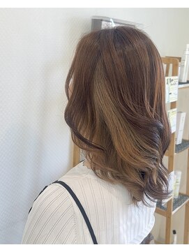 ベルバイグレイス(BELLE by grace) インナーカラー ナチュラルブラウン×ミルクティーベージュ