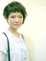 エイチエイチ(H.H.)&nbsp;Asymmetric Short  × cafeスタッフ