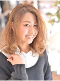 【K-two心斎橋】ほつれカールミディ～かきあげバングで小顔に～