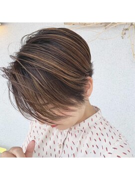 カノンヘアー(Kanon hair) バレイヤージュ×ハイライト×ショートヘア
