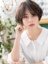 カバーヘア ブリス 川口(COVER HAIR bliss)&nbsp;センターパートで抜け感…大人前下がりボブa川口代30代40代