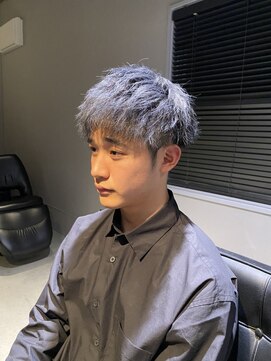 メンズヘアー スパイス 鍋島(Men's Hair SPICE) シルバーショート