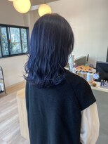 チェレ ロッソ 金剛店(Chere rosso) 黒髪に見えないカラー×ブルーブラック