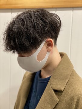 アメラボ(AmeLab) 【ドライ質感】前下がりマッシュ×ドライツイスパ