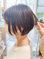 キャンバス バイ ネオリーブ 横浜西口(Canvas by neo.)&nbsp;大人かわいい小顔丸みのあるショートボブ　20代30代40代