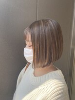 リバレッジ 白金(Leverage)&nbsp;ハイライトグラデーションボブ