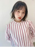 【BAYROOM】インナーカラーくびれボブ×チャコールグレージュ