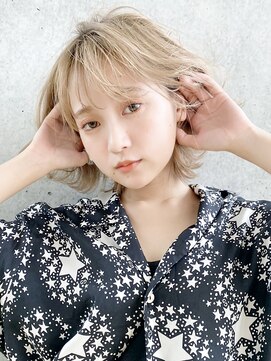 アイティー バイ アルバム 浦和店(IT by ALBUM) 外ハネシースルバング_マッシュショートフェザーバング_8728