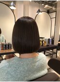 美髪矯正　　ナチュラルストレートボブ