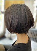 20代30代40代大人可愛いひし形前下がりボブ