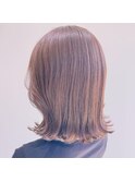 くびれ風ボブ×グレージュ
