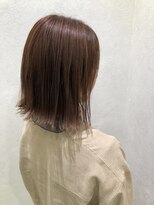 エクラートリアン 藤沢店(ECLART Lien) 切りっぱなしボブ×ナチュラルベージュ[藤沢/髪質改善]
