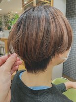 クラップス 上大岡(CLAPS)&nbsp;グラデーション/暖色ベージュ/マッシュ/ショート/【1ブリーチ】