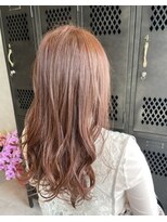 アチーブリス(achieve Liss)&nbsp;柔らか可愛いハイトーンペールピンク ウェーブロング