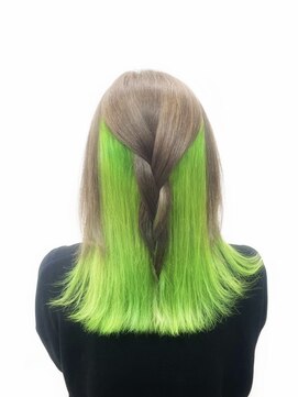 ホワイト 梅田(white) ＊インナー＊ベージュ×黄緑