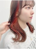 インナーカラーイヤリングカラー×美髪ボブ[横浜/東神奈川]