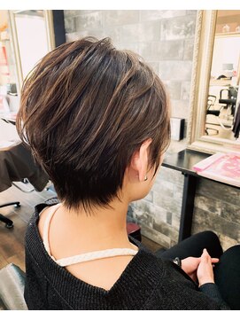 ライフ 忍ケ丘店(Lyfe) セピアグレーグラデーション_ショコラベージュショート_147