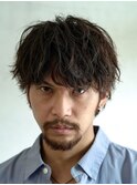 波巻きスパイラルパーマシャドウパーマメンズマッシュカット渋谷
