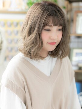 カバーヘア ブリス 北浦和(COVER HAIR bliss) シアーカラーゆるふわウェーブ大人ボブパーマ20代30代40代★10!