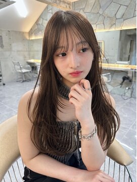 サイン 渋谷(SIGN) ザクザクレイヤーカット巻き方簡単ミディアムロング韓国表参道