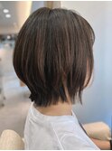本八幡×きりっぱなしボブ×ダークブラウン
