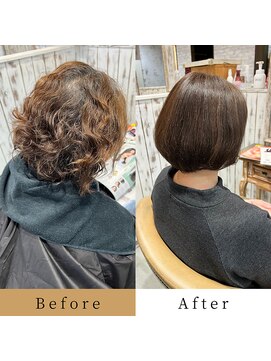 エル(ailes) 広がり解消ボブスタイル