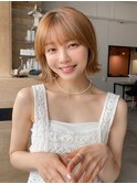 前髪 外ハネボブ ワイドバング イメチェン 美髪"