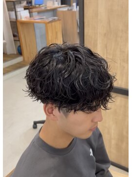 メンズギフト(men's GIFT) 大分波巻きスパイラルパーマメンズマッシュ刈り上げツーブロック