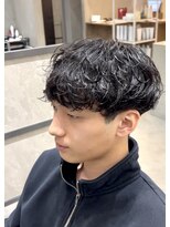 エッジ(EDGE)&nbsp;大分メンズ刈り上げマッシュシャドウパーマスタイル