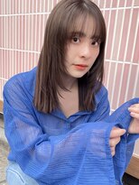 ラミエバイメルト 下北沢(lamie by melt)&nbsp;アッシュショコラベージュオリーブレイヤーカット顔周り小顔ヘア