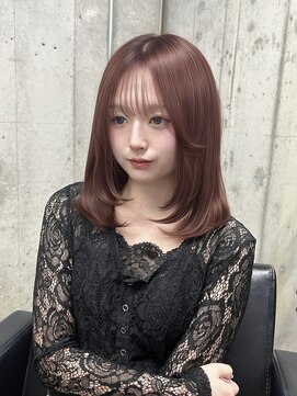 ラフィット 香椎(lafit) 顔周りレイヤー×ピンクベージュcolor♪