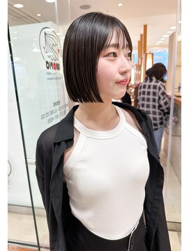 モリオ フロム ロンドン サッポロファクトリー店(morio FROM LONDON) 【morio札幌】札幌ボブ 大人かわいい黒髪ぱつっとボブ