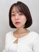 アグノス 青山(Agnos) エアリーカール艶感サイドバング暗めカラーモテ髪うるツヤ