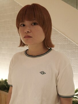 ピークアブー アヴェダ アトレ恵比寿(PEEK-A-BOO AVEDA) マッシュ/ボブ/ケアブリーチ/オレンジ