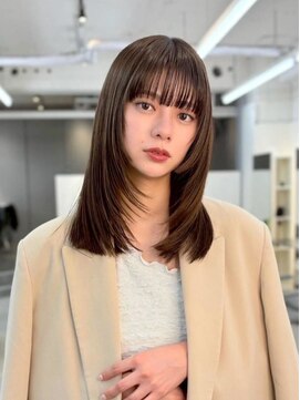 ヌイ 横浜(nui) ボブウルフ_大人ガーリーダークアッシュ似合わせカット