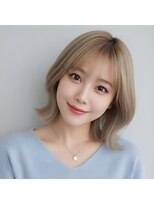 アームスヘアー 狭山ヶ丘店(arm's hair)&nbsp;【所沢】ダメージレスなダブルカラー＊極上ミルクティーベージュ