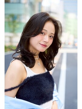 リミット 大宮(limit) レイヤーカット/アッシュグレー/顔まわりレイヤー