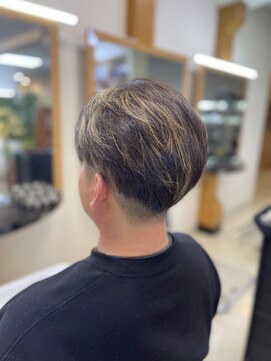 ビーワンヘアー 藤井寺 土師ノ里(B1hair) メンズカラーハイライト