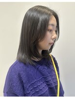 ヘアースタジオ ゼン カロン(Hair studio Zen kalon) スモーキーブラウン×顔周りカット×脱白髪染め20代30代40代50代