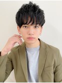 メンズパーマ、ビジネスマン、スタイリング簡単ヘア☆
